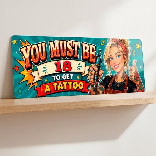 Tattoo shop metal - tattoo, 28cm