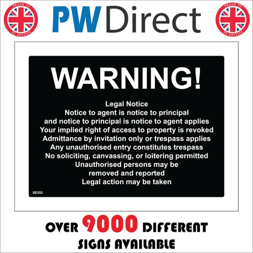 Sign warning legal notice - sign,