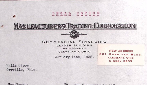 1938 manufacturers trading - 1938,