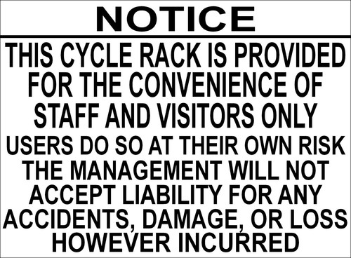 Cycle rack users at - cycle,