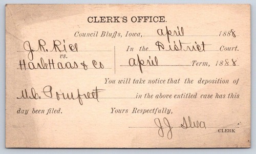 Antique district court - antique, clerk